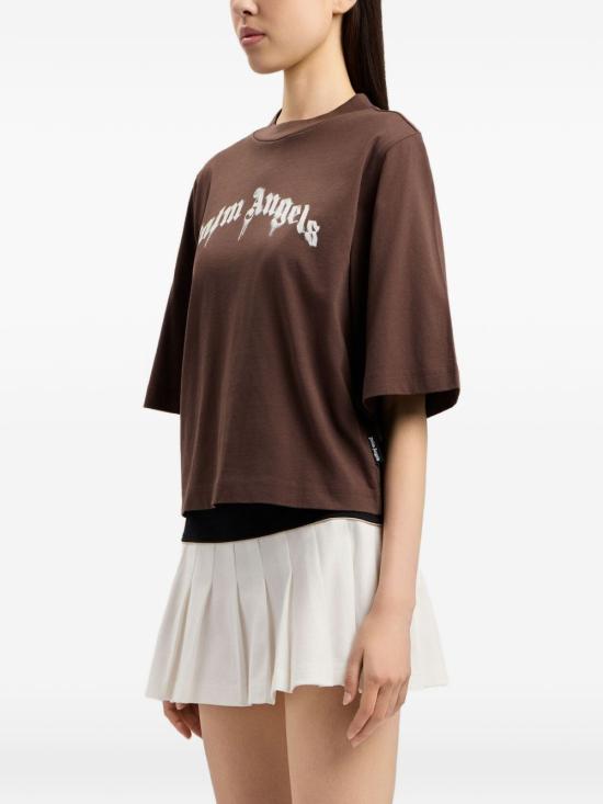 26SS 팜앤젤스 스웨터 PWAA079S26 JER0041003 Black off white - PALM ANGELS