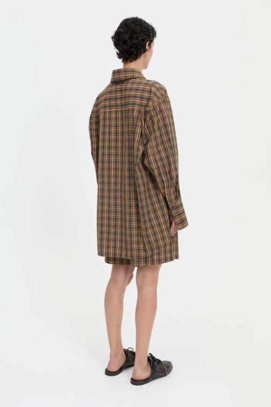  블랑카 탑 파스칼 셔츠 브라운 - BLANCA