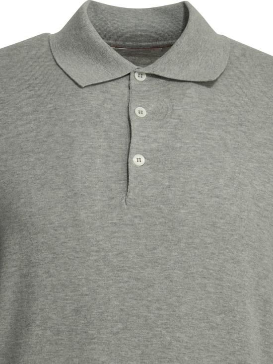 26SS 브루넬로 쿠치넬리 니트 폴로 셔츠 M29800135CY162 - BRUNELLO CUCINELLI