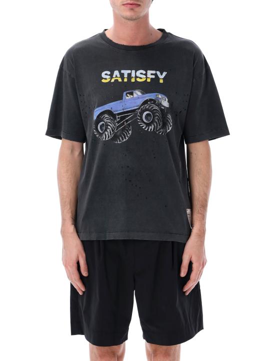 26SS 새티스파이 반팔 티셔츠 1100600A21 AGED BLACK