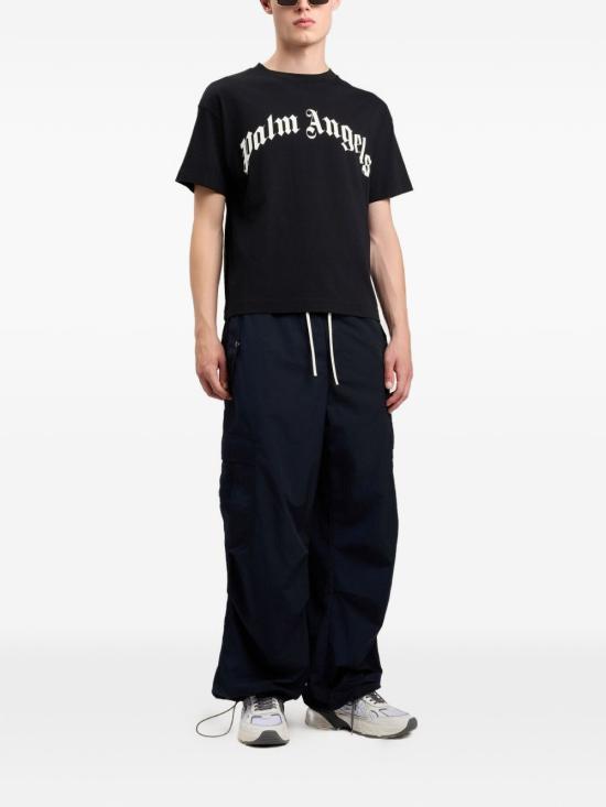 26SS 팜앤젤스 반팔 티셔츠 PMAA109S26JER00G 1003 Black - PALM ANGELS