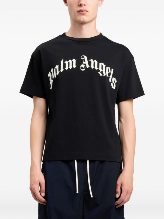 26SS 팜앤젤스 반팔 티셔츠 PMAA109S26JER00G 1003 Black - PALM ANGELS