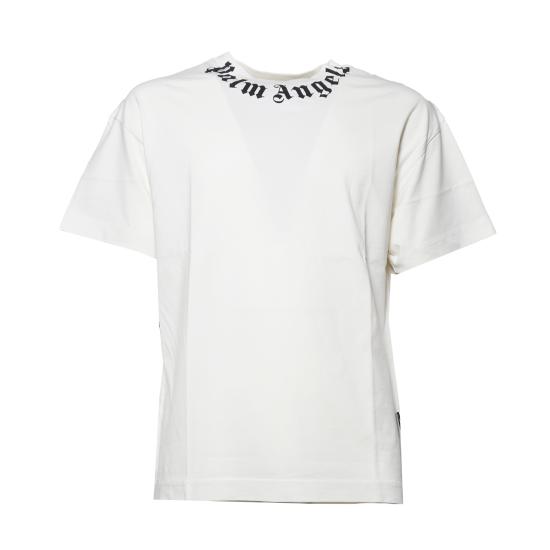 26SS 팜앤젤스 반팔 티셔츠 PMAA109S26JER008 0310 Bianco nero
