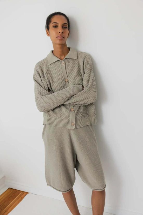  울 하이드 가디건 텍스처드 - WOL HIDE