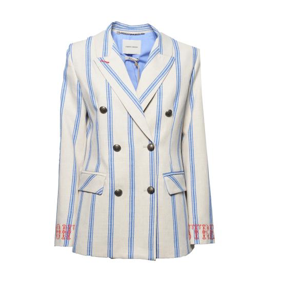 26SS 프론트 스트릿 수트 자켓 36963 00 Corda azzurro