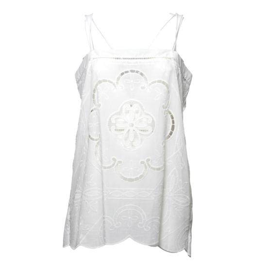 26SS 프론트 스트릿 민소매 티셔츠 37082 00 White