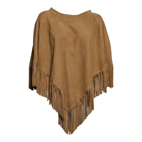 26SS BLUSOTTO 케이프 P494CAMOSCIO TABACCO Brown