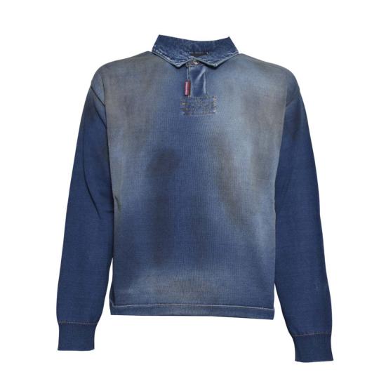 26SS 디스퀘어드2 폴로 티셔츠 S74HA1611D13192 470 Denim