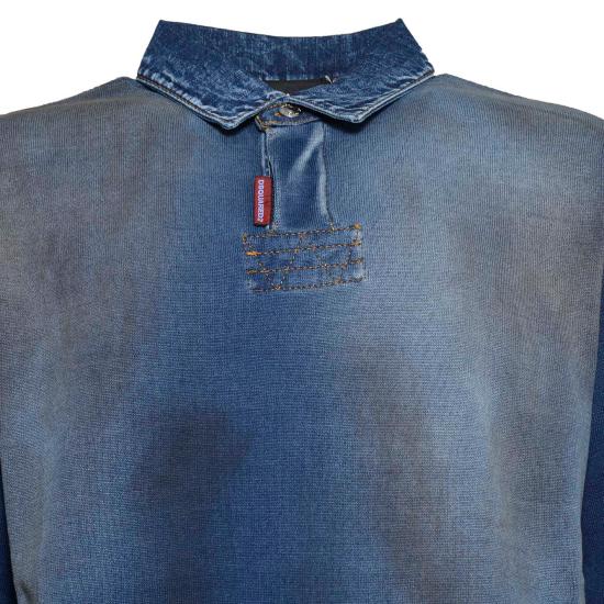 26SS 디스퀘어드2 폴로 티셔츠 S74HA1611D13192 470 Denim - DSQUARED2