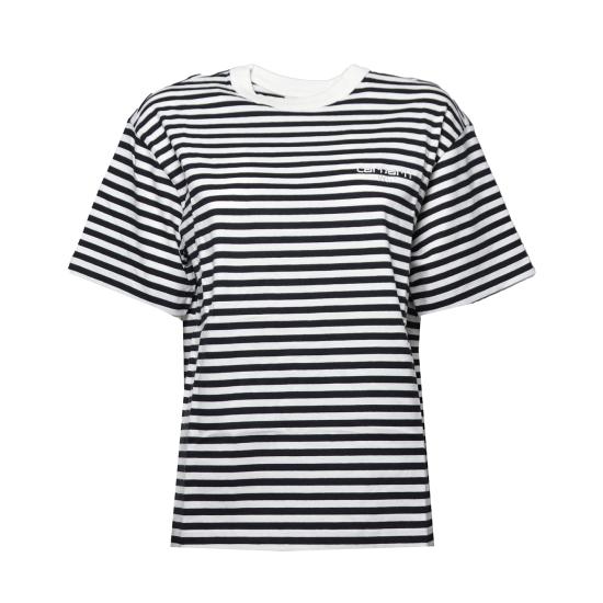 26SS 칼하트 WIP 숏슬리브 에즈라 티셔츠 I036343 3KRXX Black