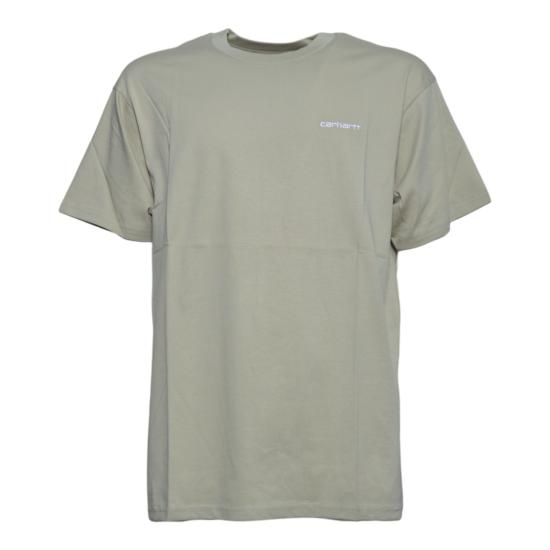 26SS 칼하트 WIP 스크립트 엠브로이더리 티셔츠 I030435 3LWXX Beige