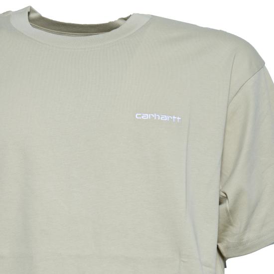26SS 칼하트 WIP 스크립트 엠브로이더리 티셔츠 I030435 3LWXX Beige - CARHARTT WIP