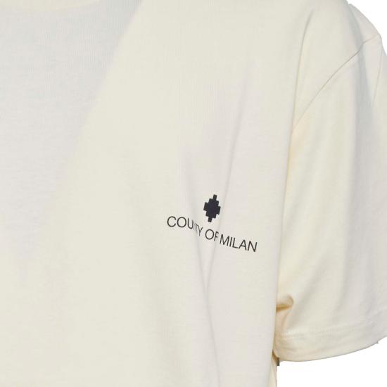 26SS 마르셀로 불론 반팔 티셔츠 S6CMMATH095 412 White - MARCELO BURLON