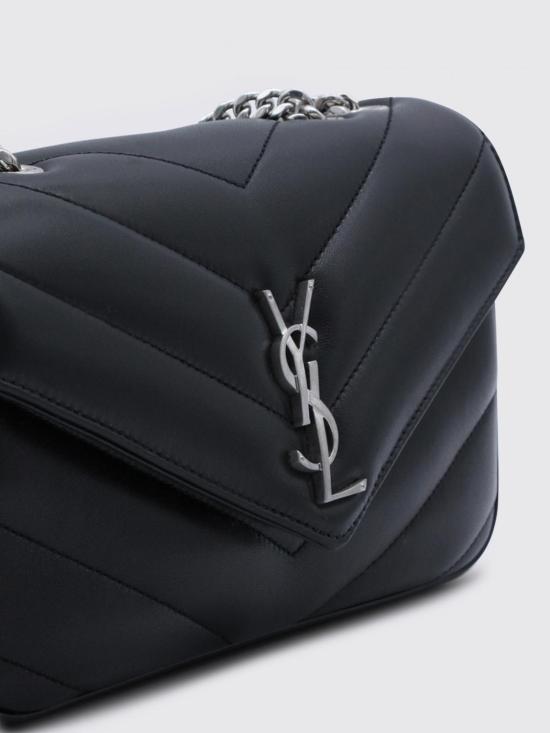 26SS 생로랑 루루 스몰 마테라쎄 램스킨 숄더백 801437AAE4Y 1000 Black - SAINT LAURENT