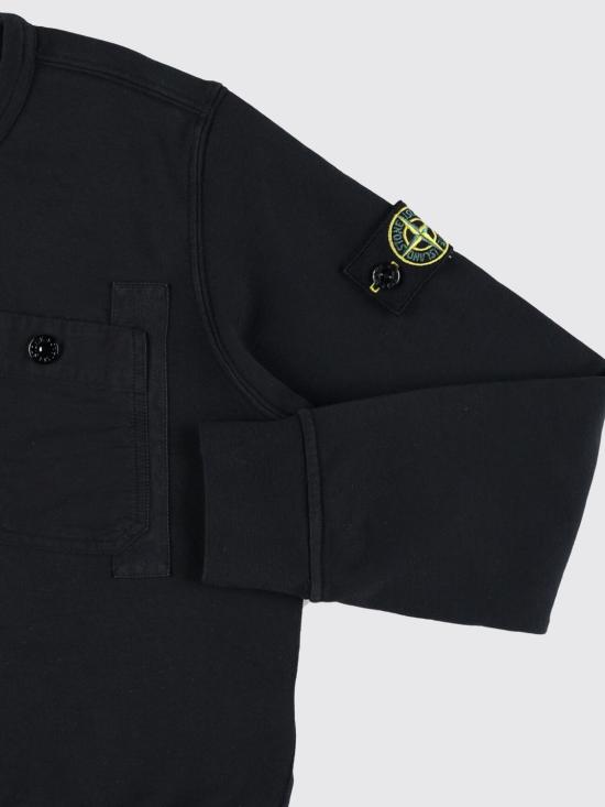 26SS [키즈] 스톤 아일랜드 풀오버 6100017S0040 V0029 Black - STONE ISLAND