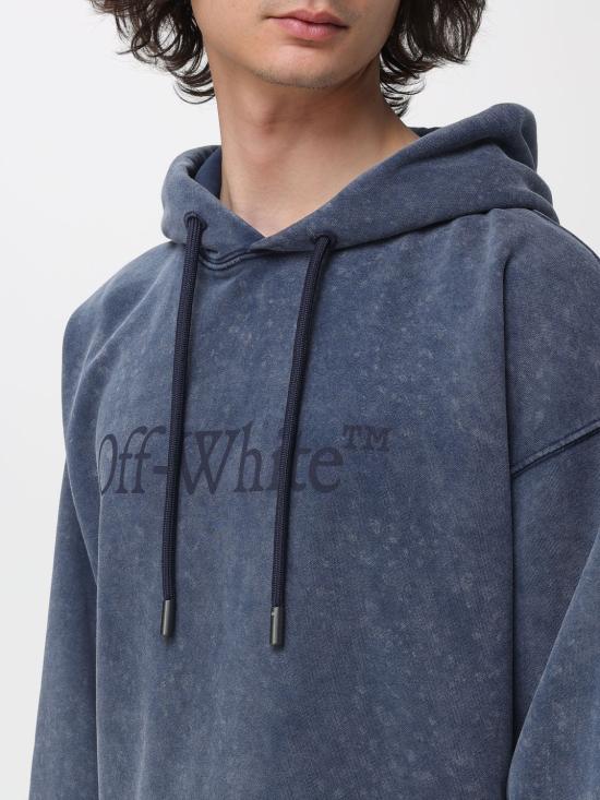 26SS 오프화이트 후드 티셔츠 44MBB12MS26F003 0401 Blue - OFF WHITE