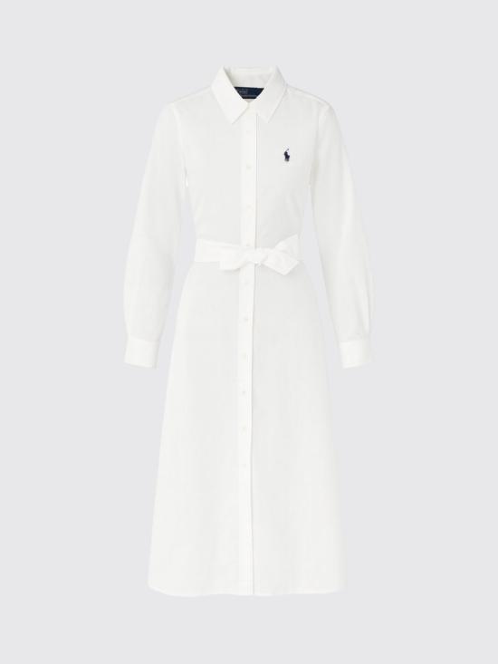 26SS 폴로 랄프로렌 롱 원피스 211B18781 001 White - POLO RALPH LAUREN
