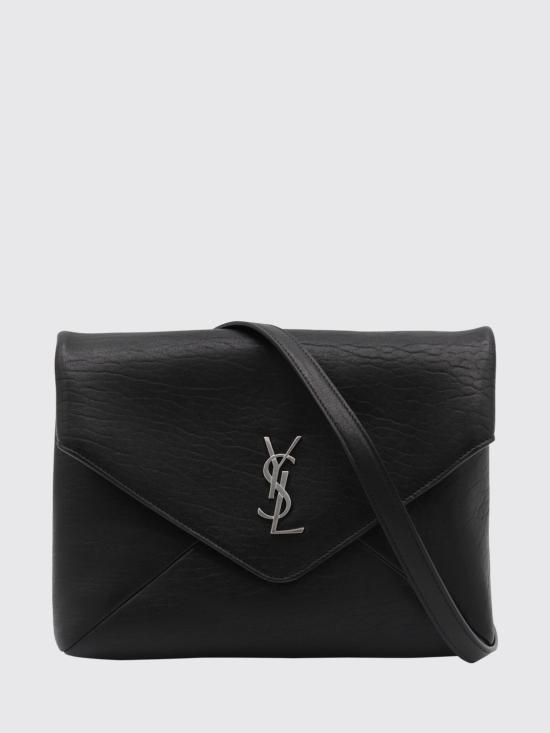 26SS 생로랑 엔벨로프 스트랩 파우치 801490AACIU 1000 Black
