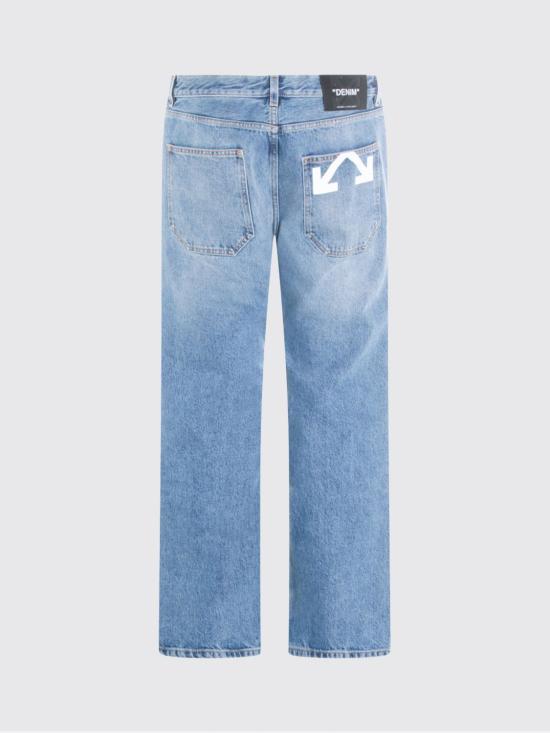 26SS 오프화이트 데님 팬츠 OMYA18JS26DEN002 4000 Blue - OFF WHITE