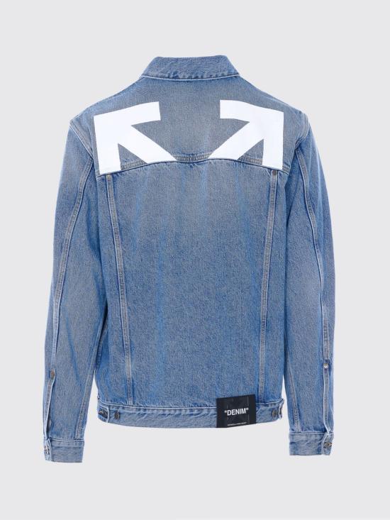 26SS 오프화이트 데님 자켓 OMYE09QS26DEN002 4000 Blue - OFF WHITE
