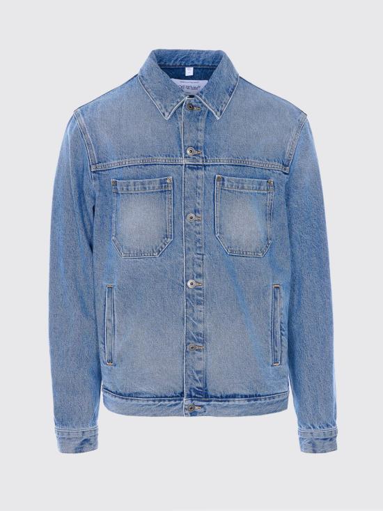 26SS 오프화이트 데님 자켓 OMYE09QS26DEN002 4000 Blue - OFF WHITE