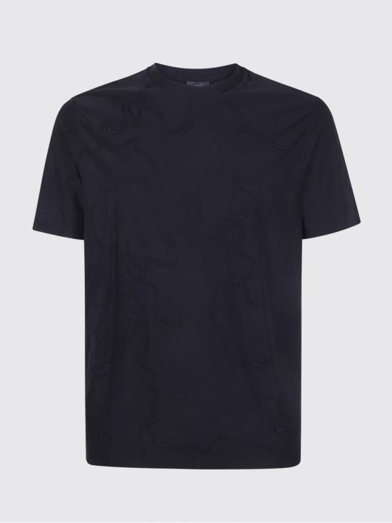 26SS 엠포리오 아르마니 반팔 티셔츠 EM004644AF23458 FC333 Black - EMPORIO ARMANI