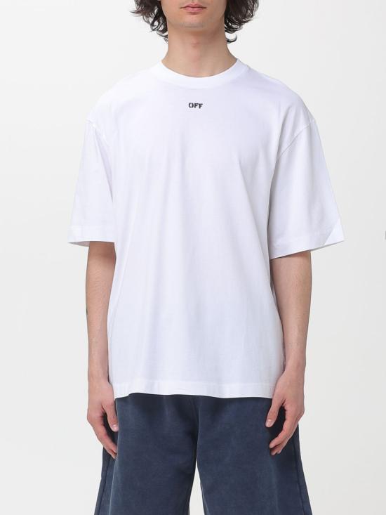 26SS 오프화이트 반팔 티셔츠 44MAA027S26J002 0001 Black