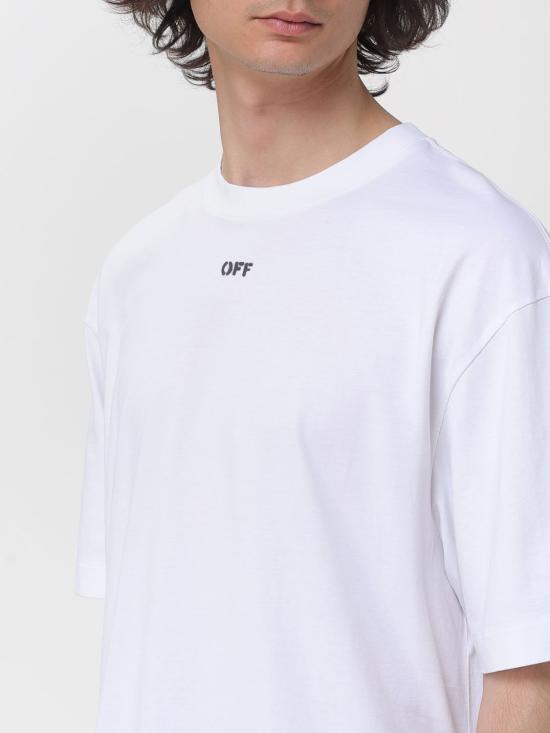 26SS 오프화이트 반팔 티셔츠 44MAA027S26J002 0001 Black - OFF WHITE