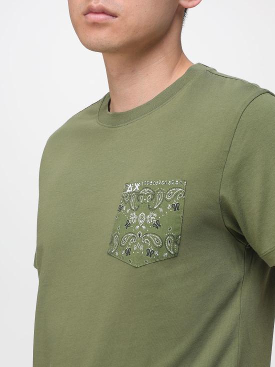 26SS 썬 68 반팔 티셔츠 T36103 37 Green - SUN 68