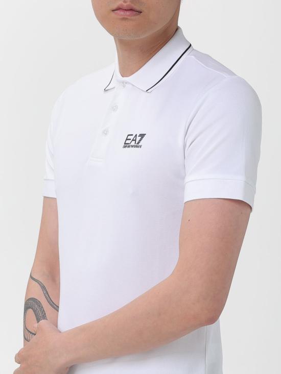 26SS 엠포리오 아르마니 폴로 티셔츠 8NPF16PJVUZ 1100 White - EMPORIO ARMANI