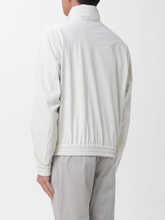 26SS 브루넬로 쿠치넬리 폴딩 후드 본디드 나일론 블루종 MZ4266525 C1849 White - BRUNELLO CUCINELLI