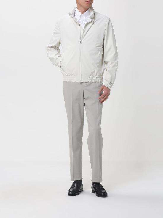 26SS 브루넬로 쿠치넬리 폴딩 후드 본디드 나일론 블루종 MZ4266525 C1849 White - BRUNELLO CUCINELLI