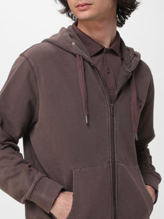 26SS 썬 68 후드 티셔츠 F36121 08 Brown - SUN 68