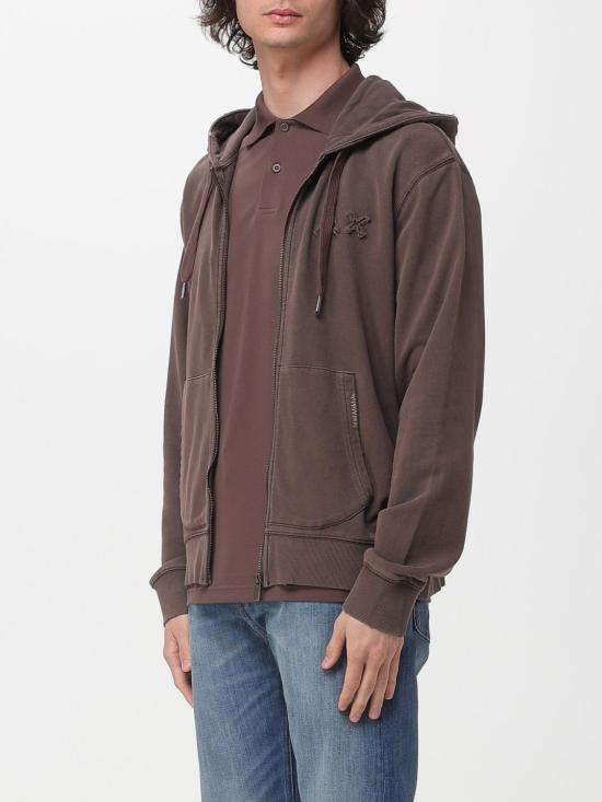 26SS 썬 68 후드 티셔츠 F36121 08 Brown - SUN 68