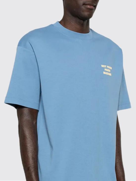 26SS 드롤드무슈 반팔 티셔츠 KTS203CO002ATBL ATLANTIC Blue - DROLE DE MONSIEUR