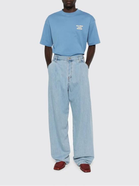 26SS 드롤드무슈 반팔 티셔츠 KTS203CO002ATBL ATLANTIC Blue - DROLE DE MONSIEUR