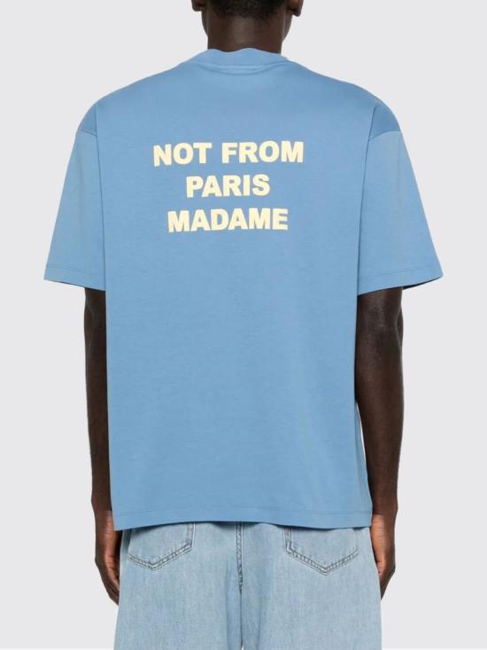 26SS 드롤드무슈 반팔 티셔츠 KTS203CO002ATBL ATLANTIC Blue - DROLE DE MONSIEUR