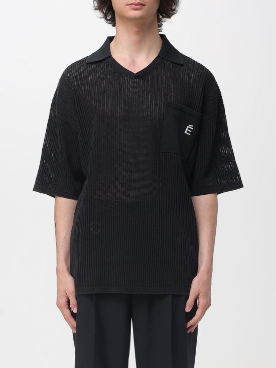 26SS 에뛰드스튜디오 폴로 티셔츠 E26MMKNI680 96 Black