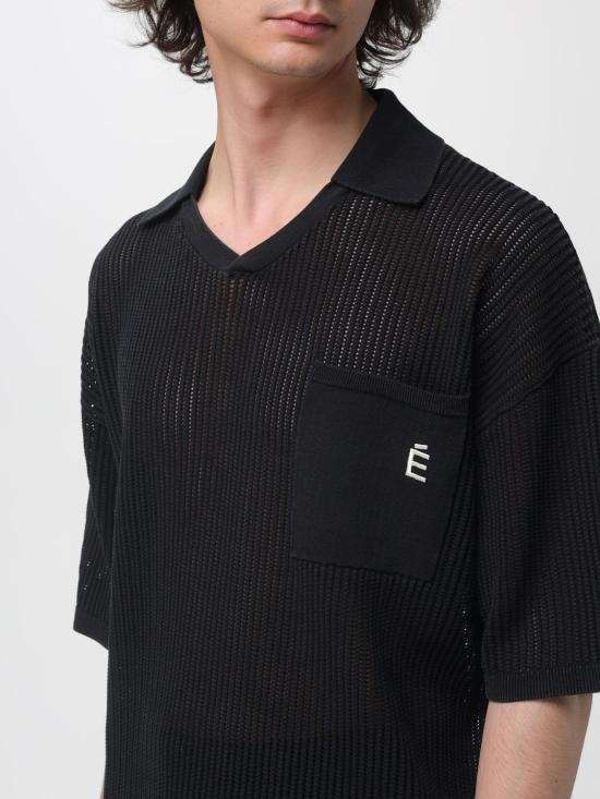 26SS 에뛰드스튜디오 폴로 티셔츠 E26MMKNI680 96 Black - ETUDES