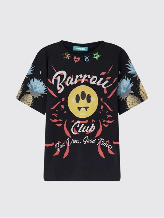 26SS 바로우 반팔 티셔츠 S6BWUATH069 110 Black - BARROW