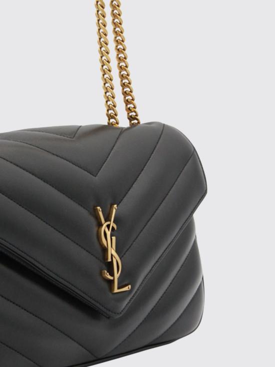 26SS 생로랑 루루 마틀라세 램스킨 미디움 숄더백 801439AAEAX 1000 Black - SAINT LAURENT