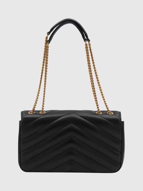 26SS 생로랑 루루 마틀라세 램스킨 미디움 숄더백 801439AAEAX 1000 Black - SAINT LAURENT