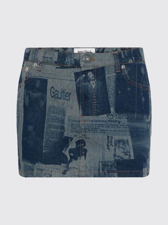 26SS 장 폴 고티에 스커트 SK037D02755 68 Denim - JEAN PAUL GAULTIER