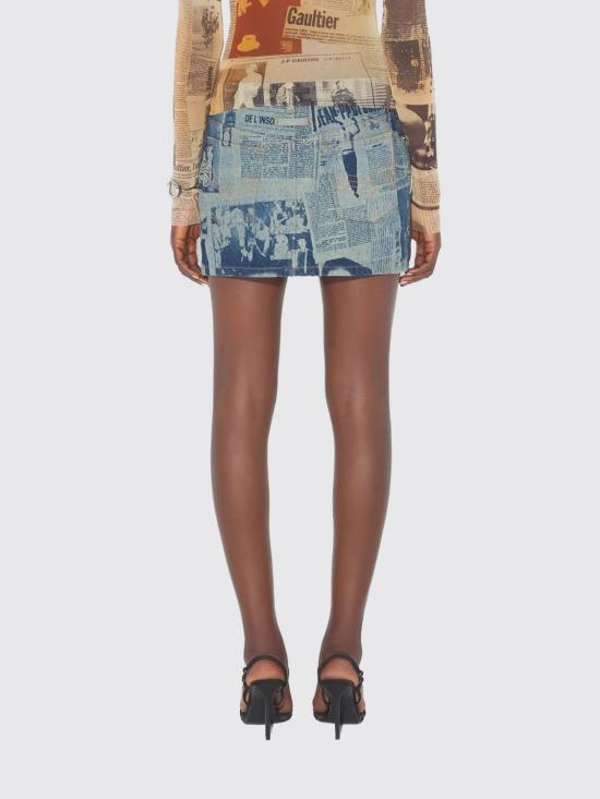 26SS 장 폴 고티에 스커트 SK037D02755 68 Denim - JEAN PAUL GAULTIER