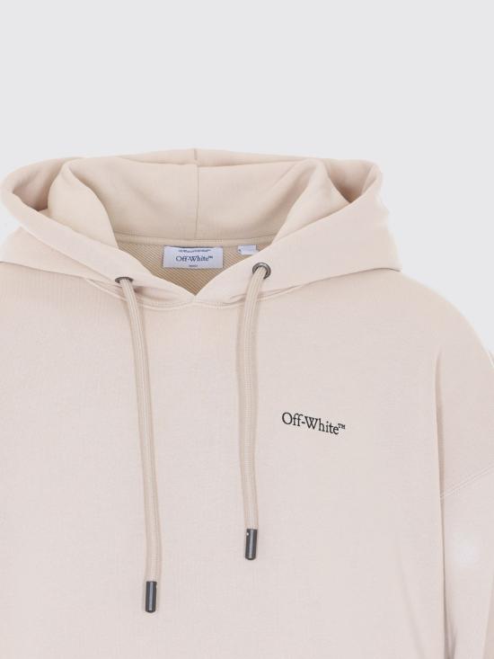 26SS 오프화이트 후드 티셔츠 OMBB085S26FLE00A 2070 Grey - OFF WHITE