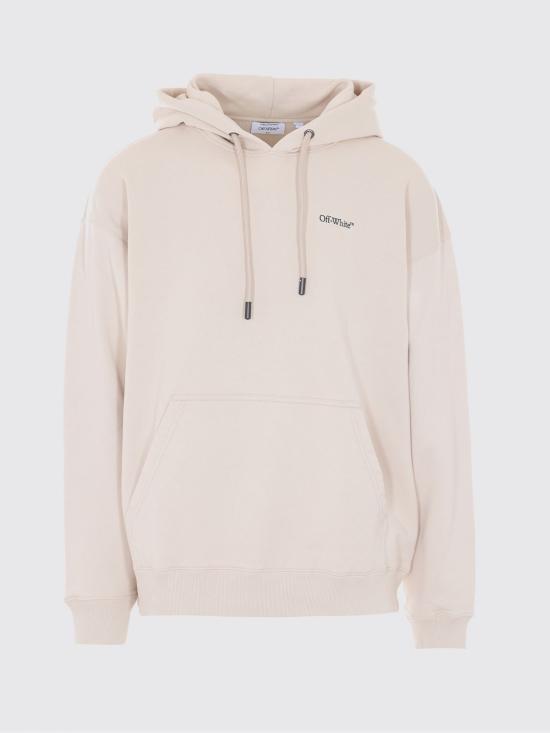 26SS 오프화이트 후드 티셔츠 OMBB085S26FLE00A 2070 Grey - OFF WHITE