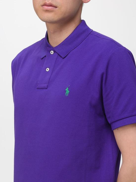 26SS 폴로 랄프로렌 폴로 티셔츠 710782592 027 Violet - POLO RALPH LAUREN