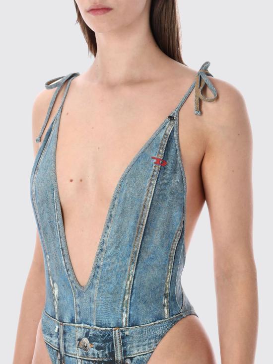 26SS 디젤 원피스 수영복 A187510BNCW E6866 Denim - DIESEL