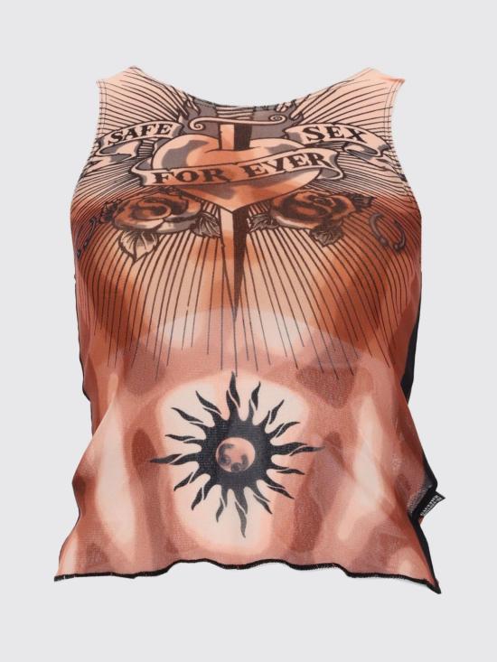 26SS 장 폴 고티에 탑 TO457M026P6360 00 Brown - JEAN PAUL GAULTIER