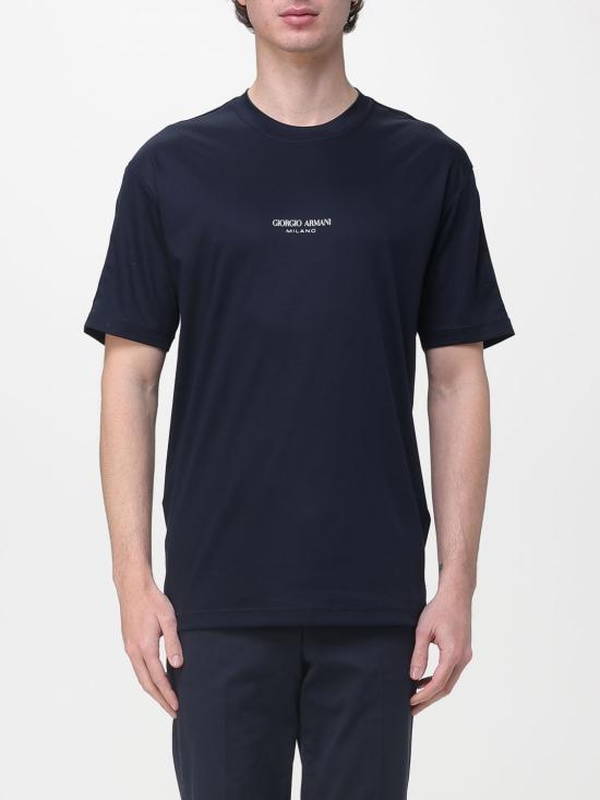 26SS 조르지오 아르마니 반팔 티셔츠 GM001085TE10629 UB100 Blue